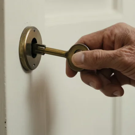 Jammed door lock repair